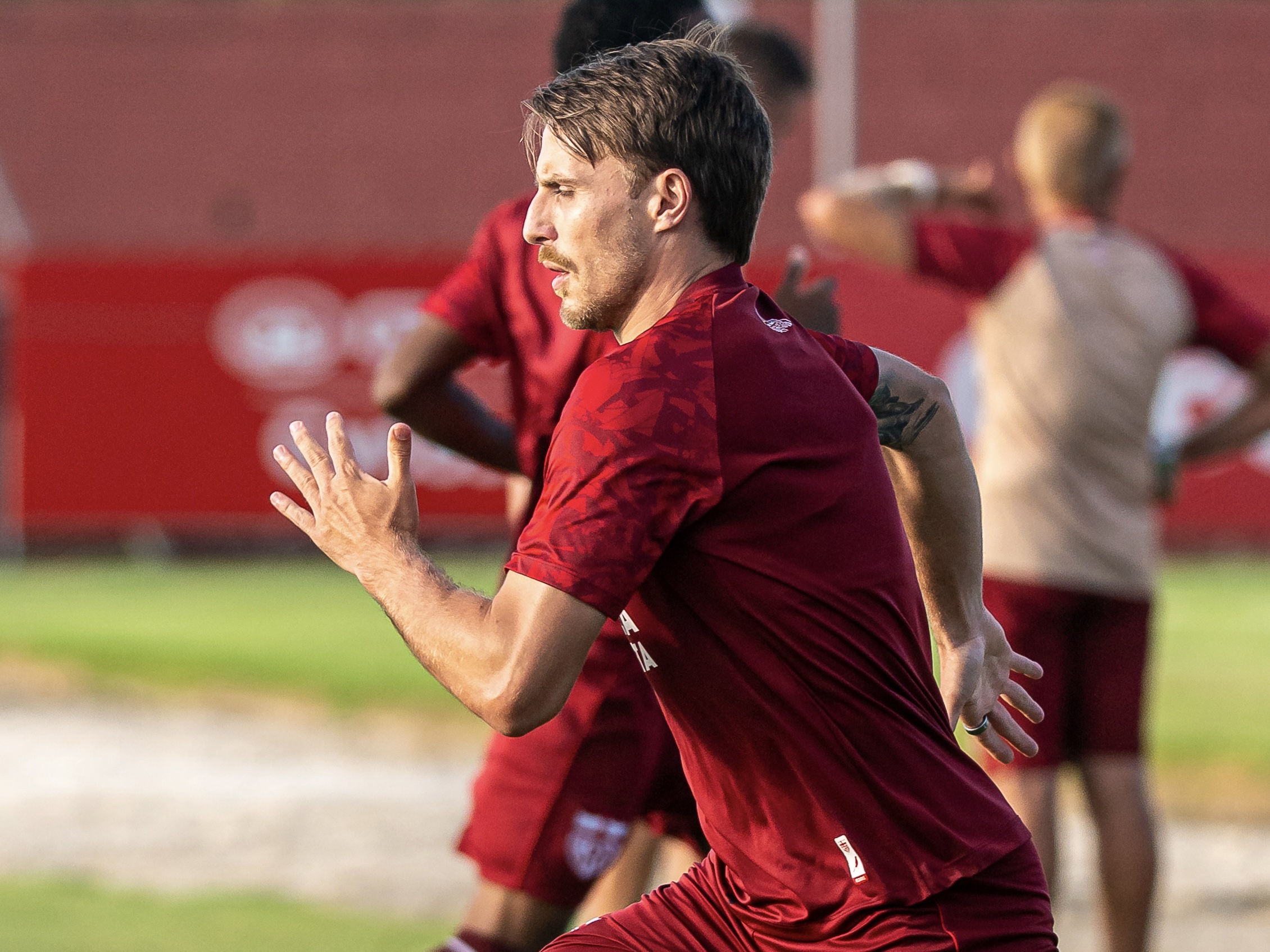 CRB faz penúltimo treino antes de enfrentar o Cuiabá; Fábio Matias tem time desenhado